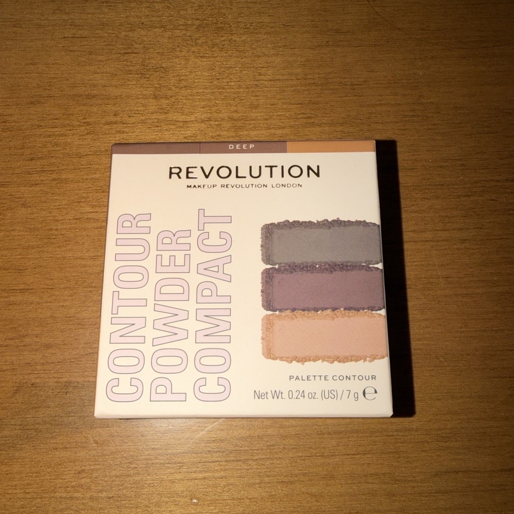 NEW Revolution Contour Powder Compact Deep Highlight, Shade and Contour.